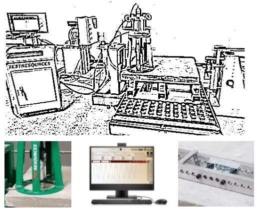 custom concrete anchor bolt test machine