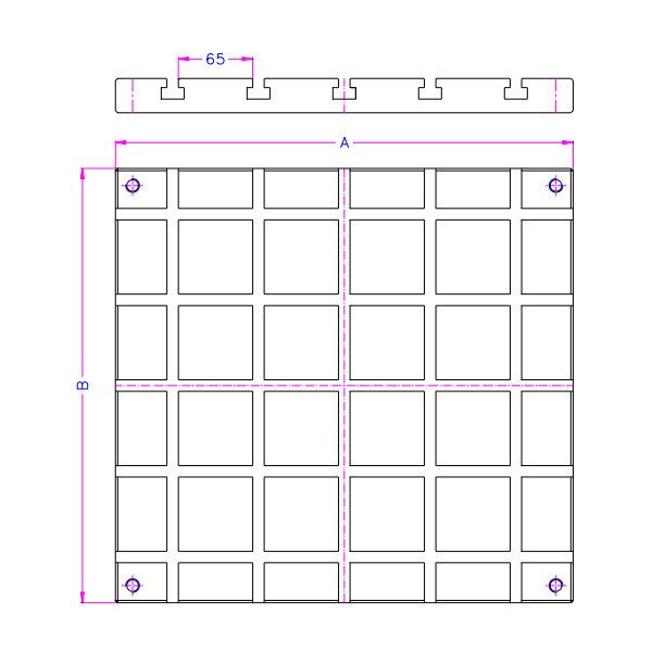 G36T-A-B-M  Made to Order T Slot Plate